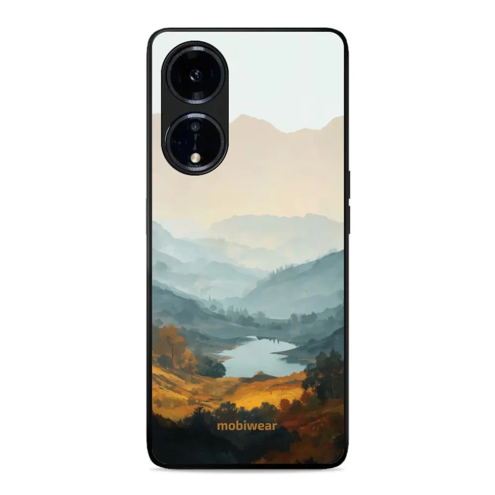 Etui ochronne do OPPO A98, Mobiwear Glossy Case, jezioro w dolinie
