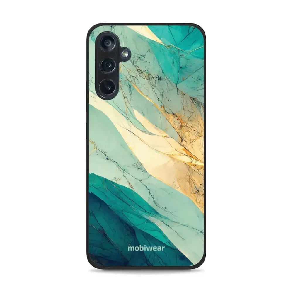 Etui ochronne do Galaxy M34 5G, Mobiwear Glossy Case, turkusowy marmur