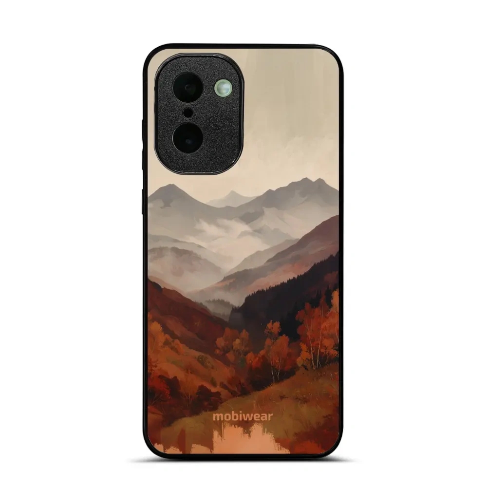 Etui ochronne do OnePlus 15R, Mobiwear Glossy Case, mglista dolina w górach