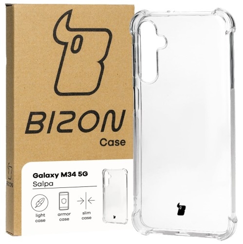 Image of Elastyczne etui Bizon Case Salpa do Galaxy M34 5G, przezroczyste