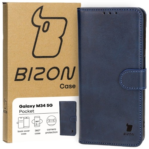 Image of Etui Bizon Case Pocket do Samsung Galaxy M34 5G, granatowe