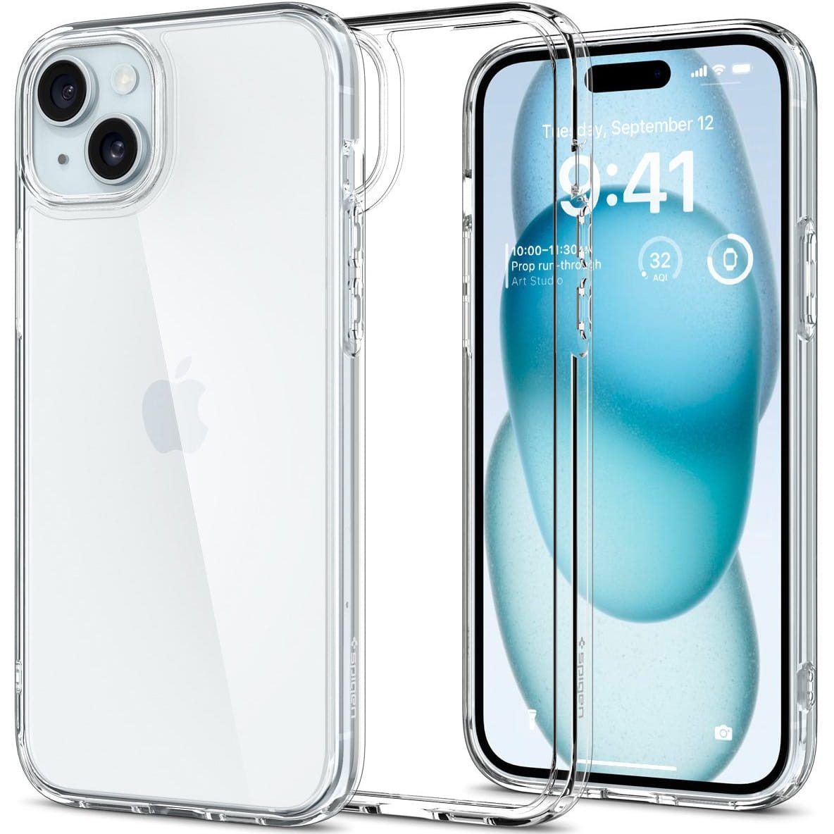 Image of Etui Spigen Ultra Hybrid do iPhone 15 Plus, przezroczyste