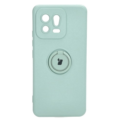 Image of Etui Bizon Case Silicone Ring Sq do Xiaomi 13, turkusowe