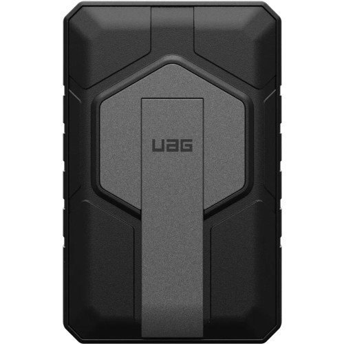 Image of Powerbank indukcyjny Urban Armor Gear Rugged 10000mAh, magnetyczny do MagSafe + kabel USB-C, czarno-szary
