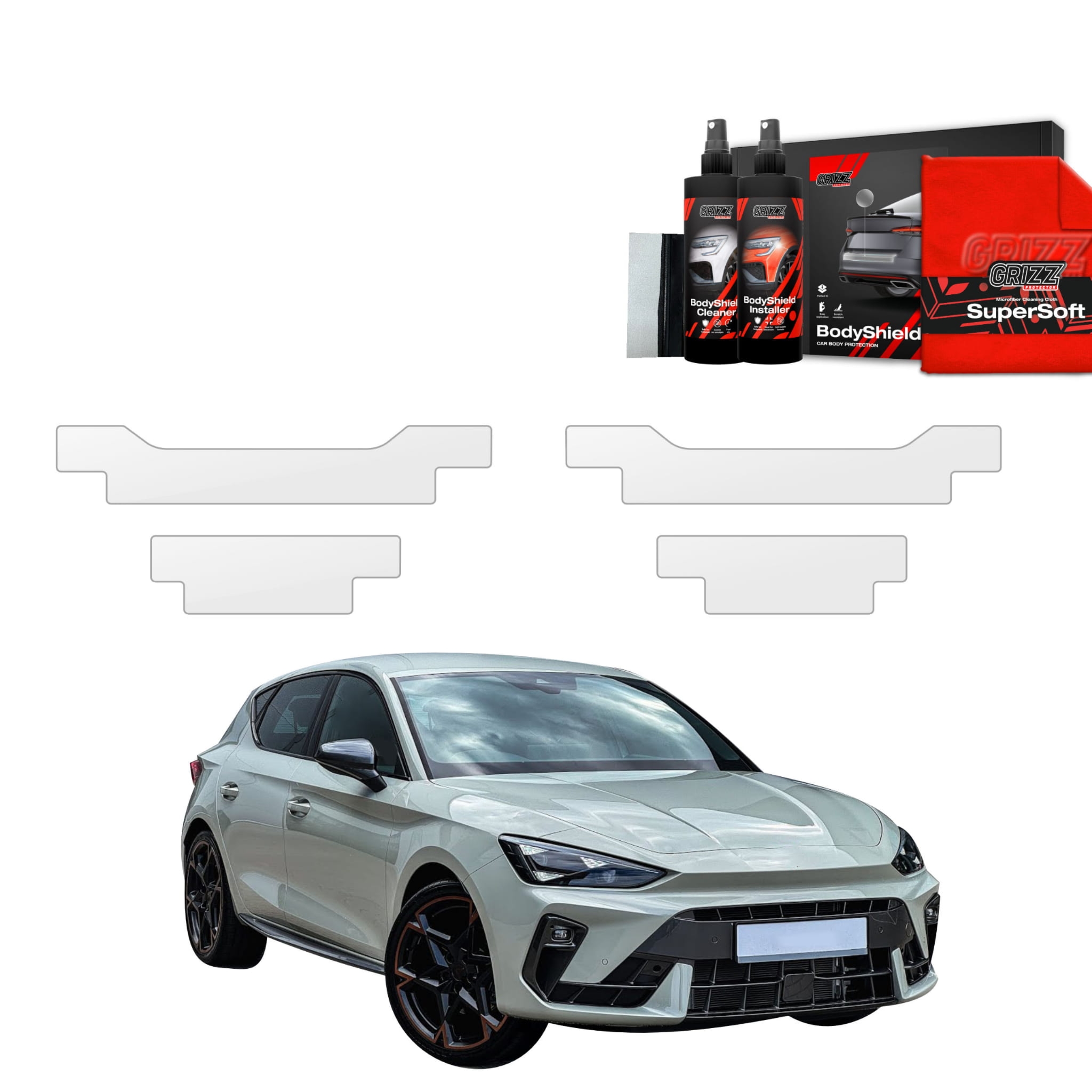 4w1 Folia ochronna Grizz Protector na progi do Cupra Leon Hatchback (2024-2026)