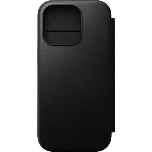 Image of Etui z klapką Nomad Modern Leather Folio do MagSafe, do iPhone 16 Pro, czarne