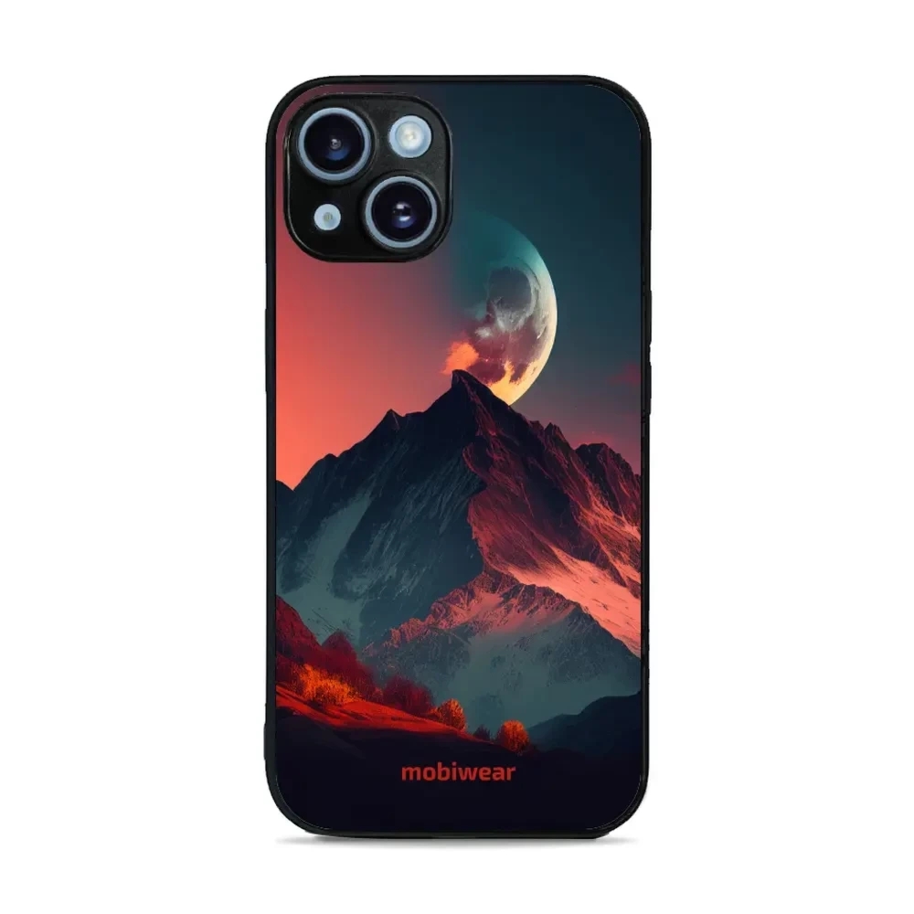 Etui ochronne do iPhone 14, Mobiwear Glossy Case, górski zmierzch