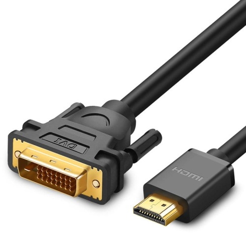 Image of Dwukierunkowy kabel Ugreen przewód HDMI - DVI 2m, czarny