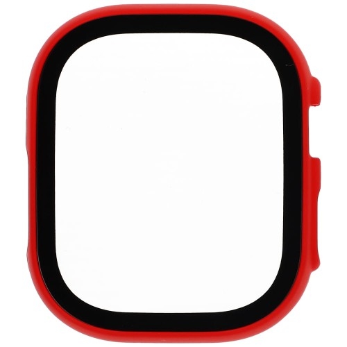 Image of Etui Bizon Case+Glass do Apple Watch Ultra 2/1 49 mm, czerwone