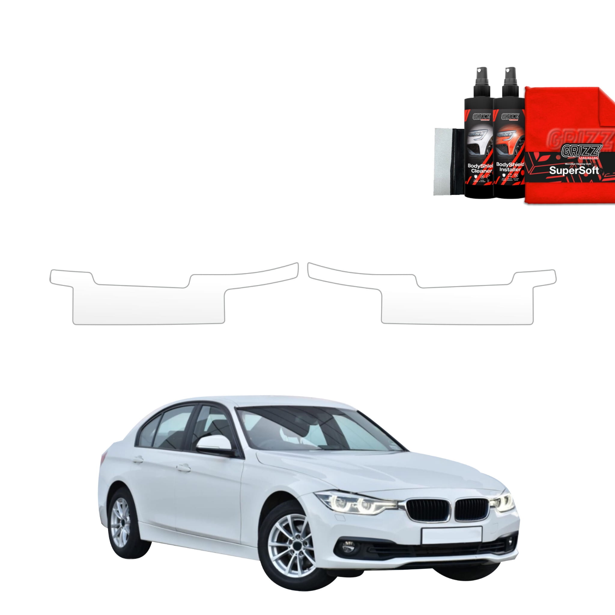 2w1 Folia ochronna na progi Grizz Protector do BMW 3 F30 Sedan LCI (2015-2018)
