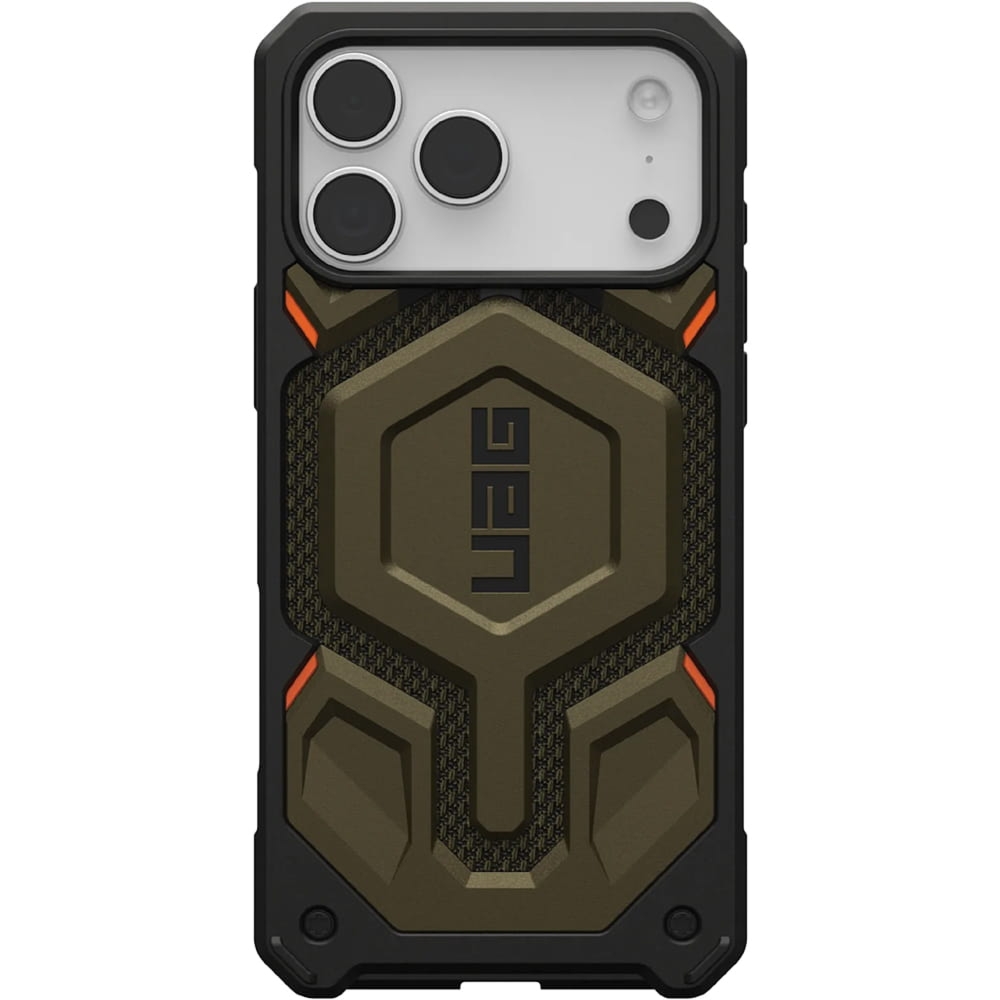 Etui pancerne UAG Monarch Pro Mag do MagSafe do iPhone 18 Pro Max / 17 Pro Max, oliwkowo-czarne z kevlarem