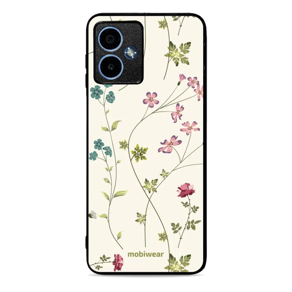 Etui ochronne do Motorola Moto G14, Mobiwear Glossy Case, sielski kwiat