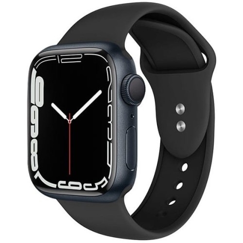 Image of Pasek Crong Sport Liquid Band do Apple Watch 49/45/44/42 mm, czarny