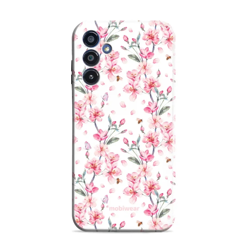 Etui ochronne do Galaxy A15 5G, Mobiwear Elite Pro, japoński bukiet
