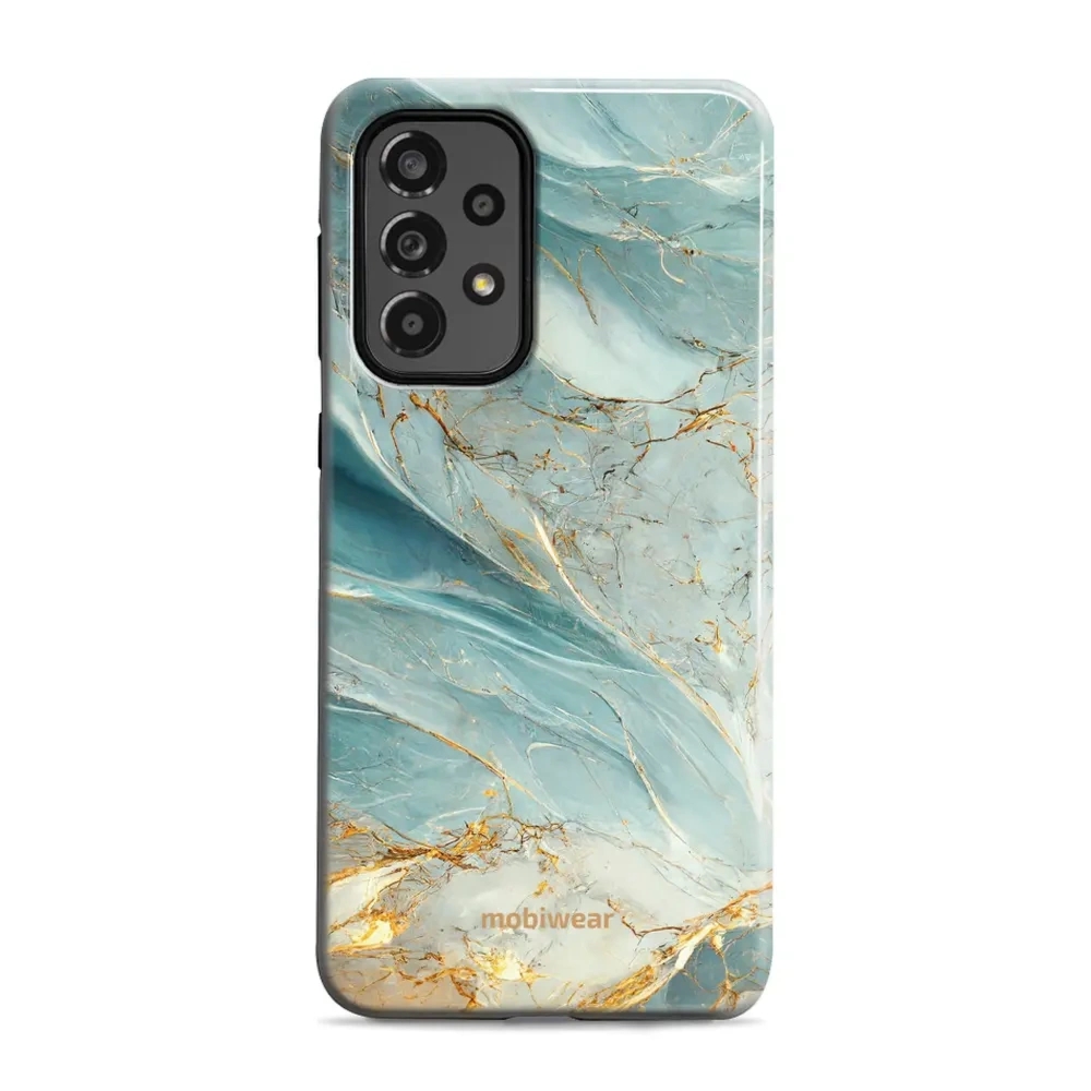 Etui ochronne do Galaxy A33 5G, Mobiwear Elite Pro, żyła lazuru
