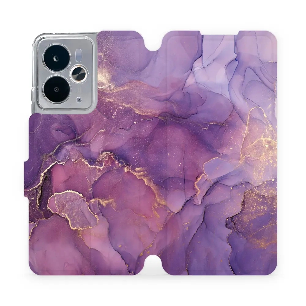 Image of Etui z klapką do Realme 14 5G, Mobiwear Book, fioletowe
