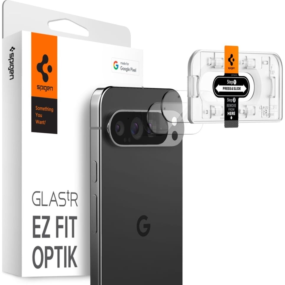 OUTLET: Szkło na aparat Spigen Glas.tR EZ Fit Optik 2-Pack do Google Pixel 9 Pro XL, przezroczyste
