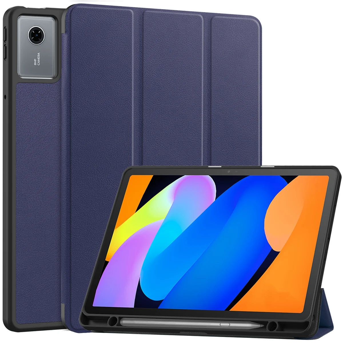 Etui z klapką Bizon Case Tab Lizard do Lenovo Idea Tab 11, granatowe