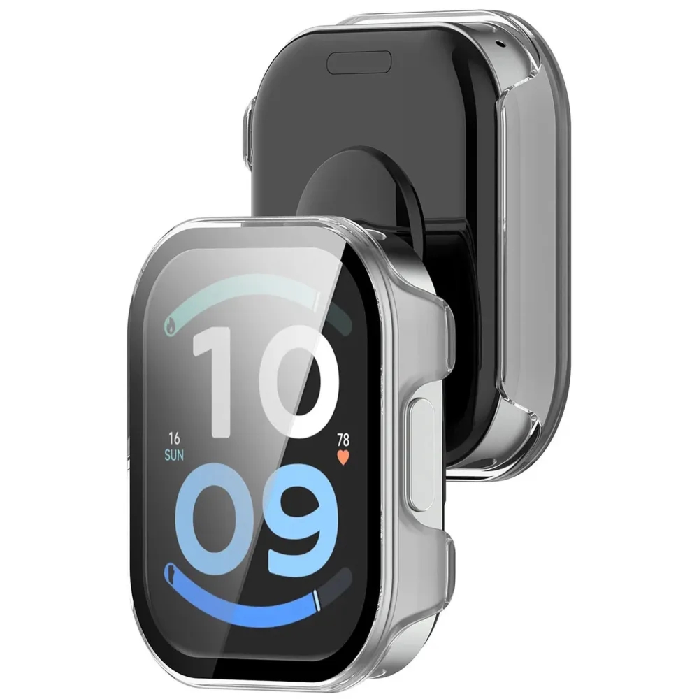 Etui ze szkłem do zegarka Bizon Case Watch Adamo do Xiaomi Redmi Watch 6 Active, przezroczyste