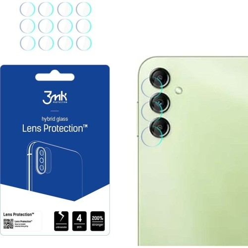 Image of Osłona na aparat 3mk Lens Protection do Galaxy A14 4G/5G, 4 zestawy