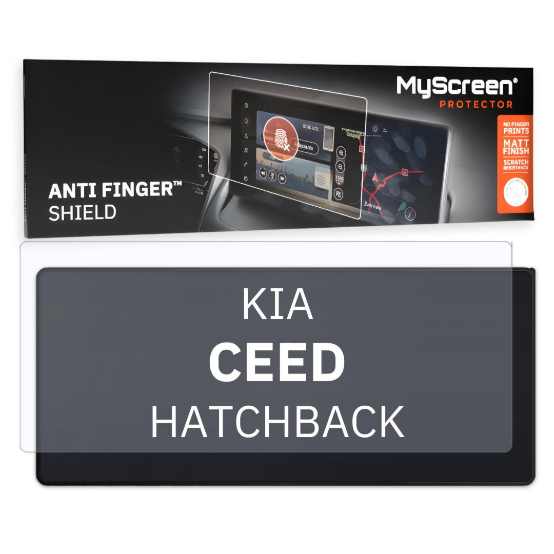 Folia samochodowa na ekran główny, MyScreen Anti Finger Shield do Kia CEED III (2021-2026), matowa