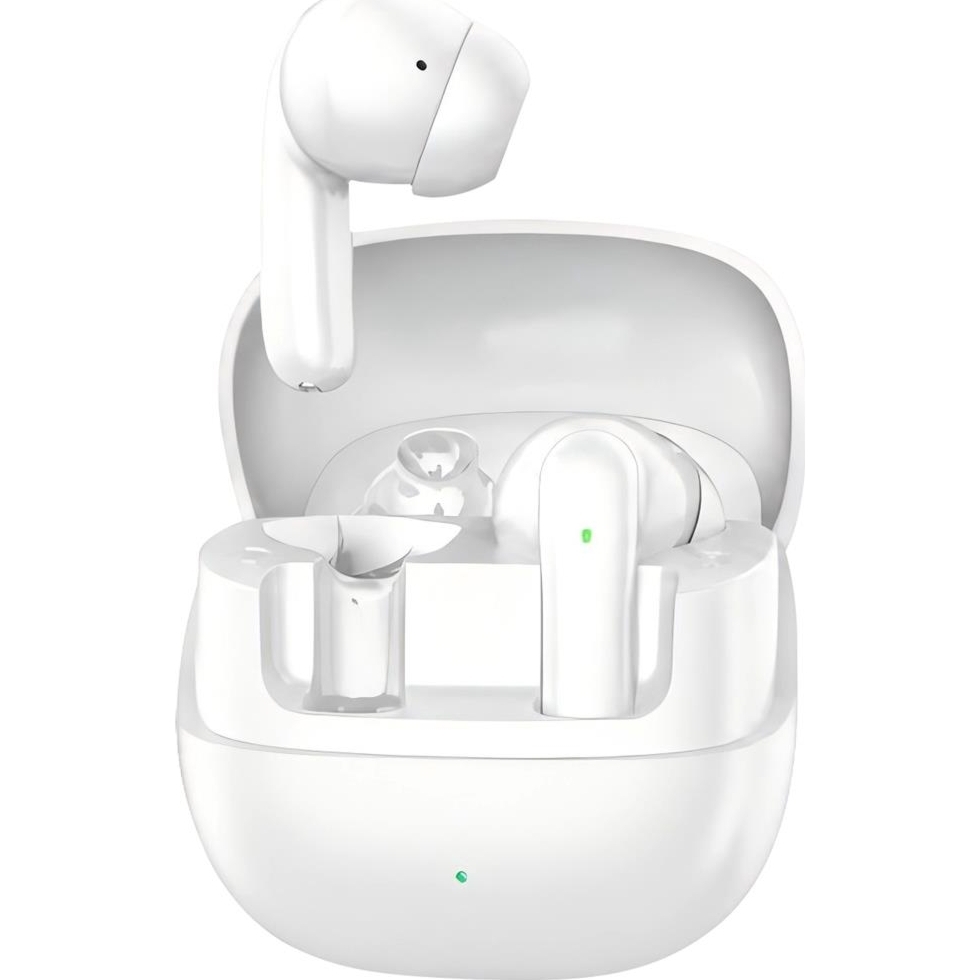 Bezprzewodowe słuchawki douszne Musthavz GoEasy True Wireless Earphone, Bluetooth 6.0, przetworniki 10 mm, etui ładujące USB-C, białe