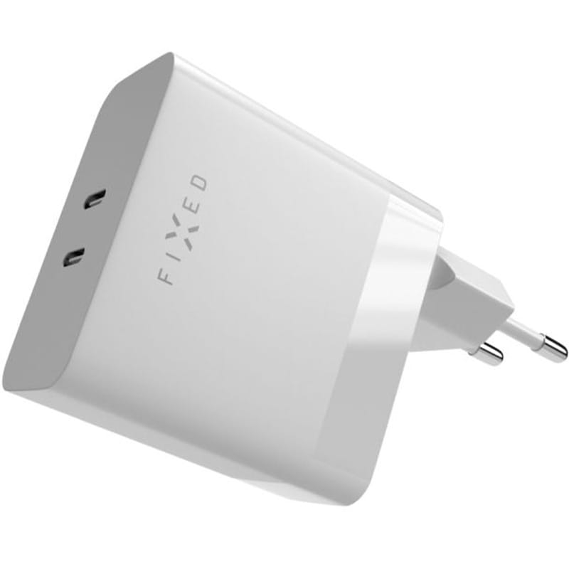 Image of Ładowarka sieciowa Fixed Dual Port Charger, 2x USB-C, 65W, PD, biała