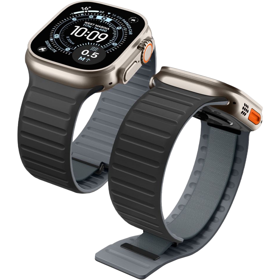 Pasek Spigen Athlex Air M do Apple Watch 44/45/46/49 mm, czarno-szare