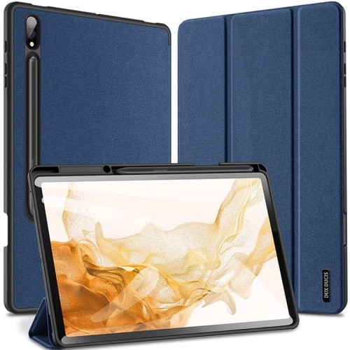 Image of Etui Dux Ducis Domo do Galaxy Tab S8 Plus / S7 Plus / S7 FE, granatowe