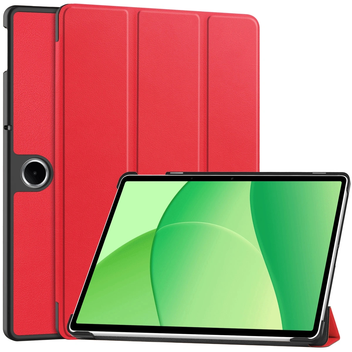 Image of Etui z klapką Bizon Case Tab Croc do OnePlus Pad Lite / Oppo Pad SE, czerwone