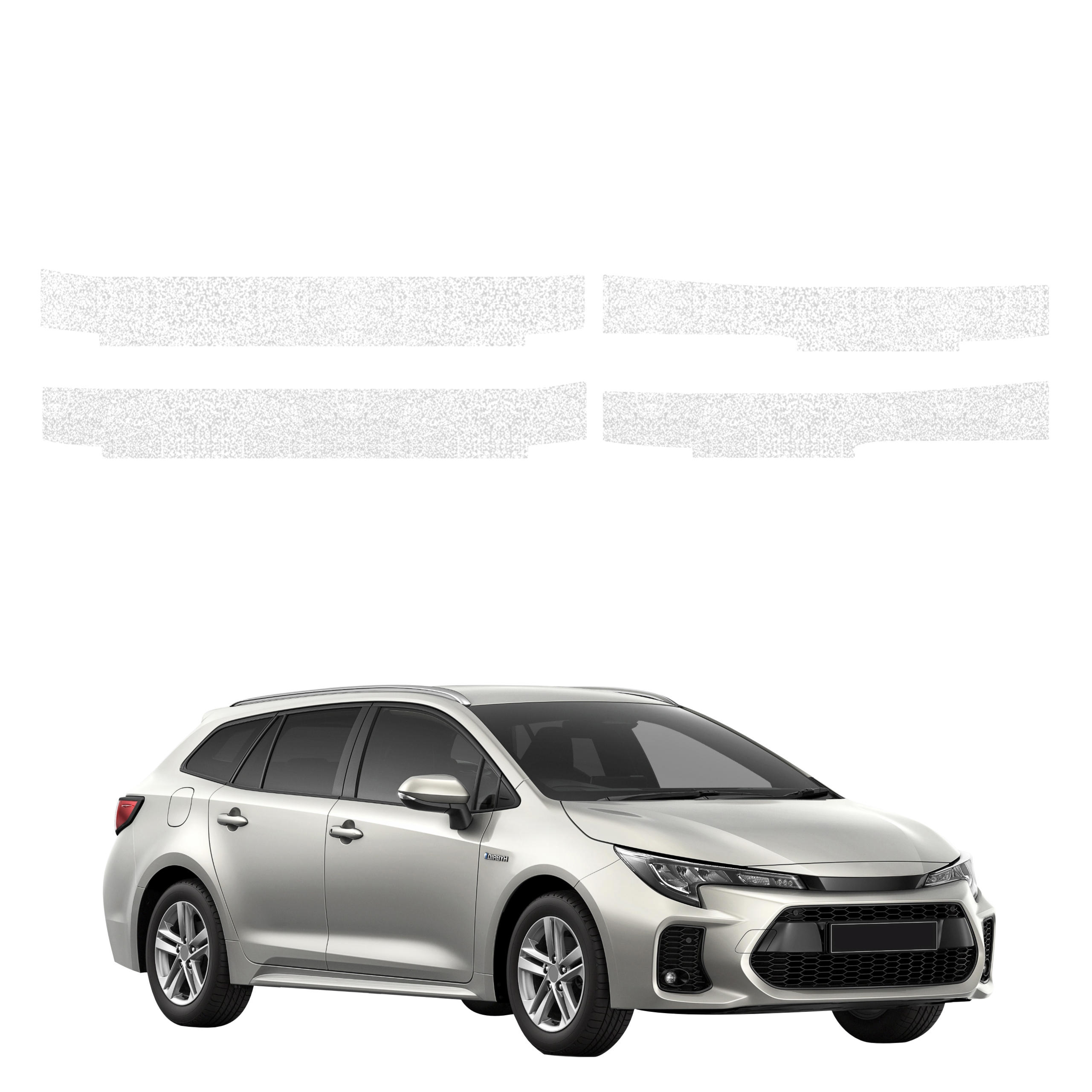 4w1 Biała powłoka techniczna Grizz Protector na progi Toyota Corolla Kombi Facelift (2022-2026)