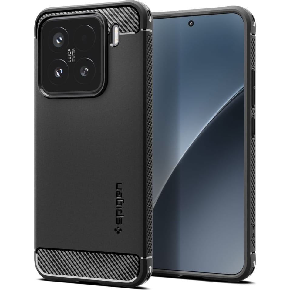 OUTLET: Etui Spigen Rugged Armor do Xiaomi 15, czarne
