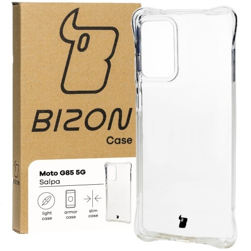 Image of Elastyczne etui Bizon Case Salpa do Motorola Moto G85 5G, przezroczyste