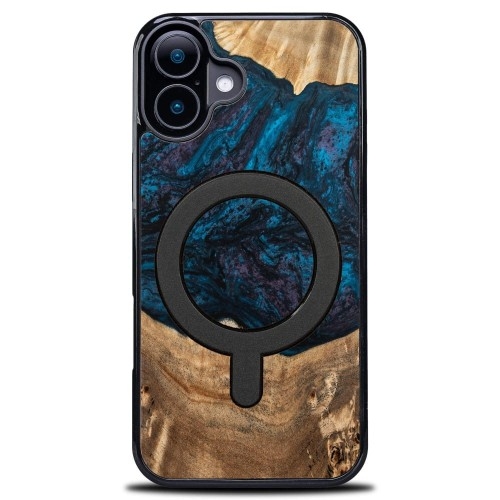 Image of Drewniane etui do iPhone 16, Bewood Unique Planets Neptun do MagSafe