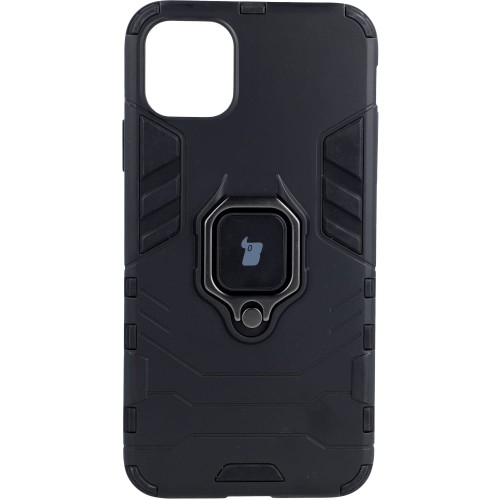 Image of Etui Bizon Case Armor Ring do iPhone 11 Pro Max, czarne