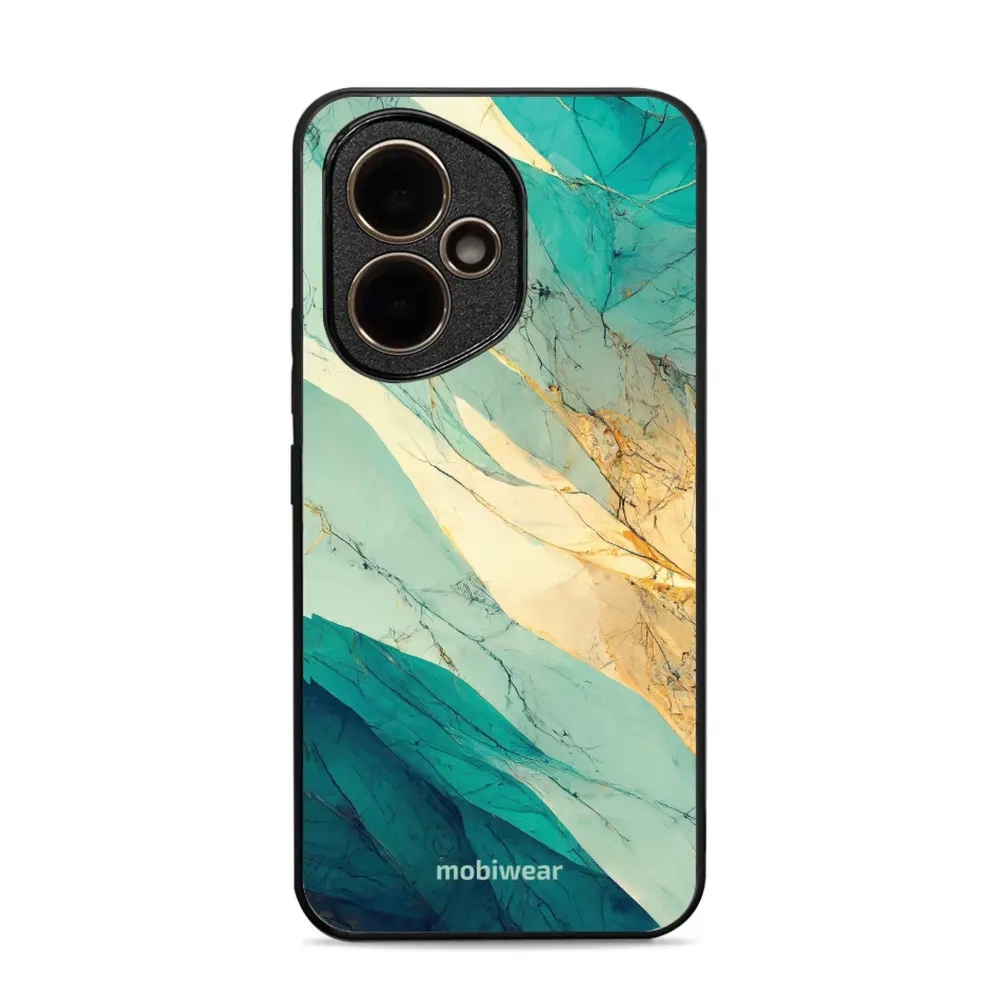 Etui ochronne do Honor 400 5G, Mobiwear Glossy Case, turkusowy marmur