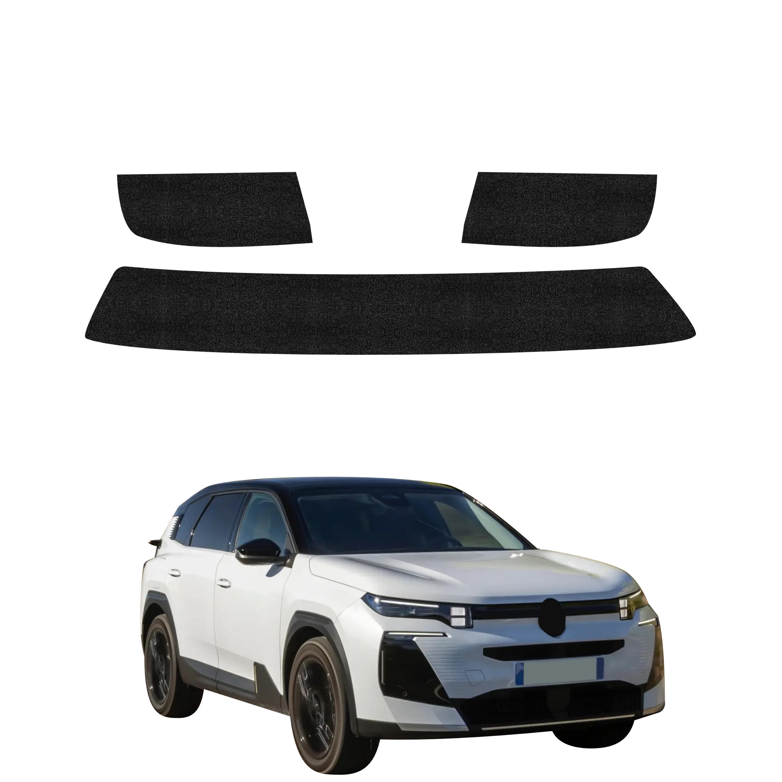 3w1 Czarna powłoka techniczna Grizz Protector na próg bagażnika Citroen C5 Aircross (2025-2026)