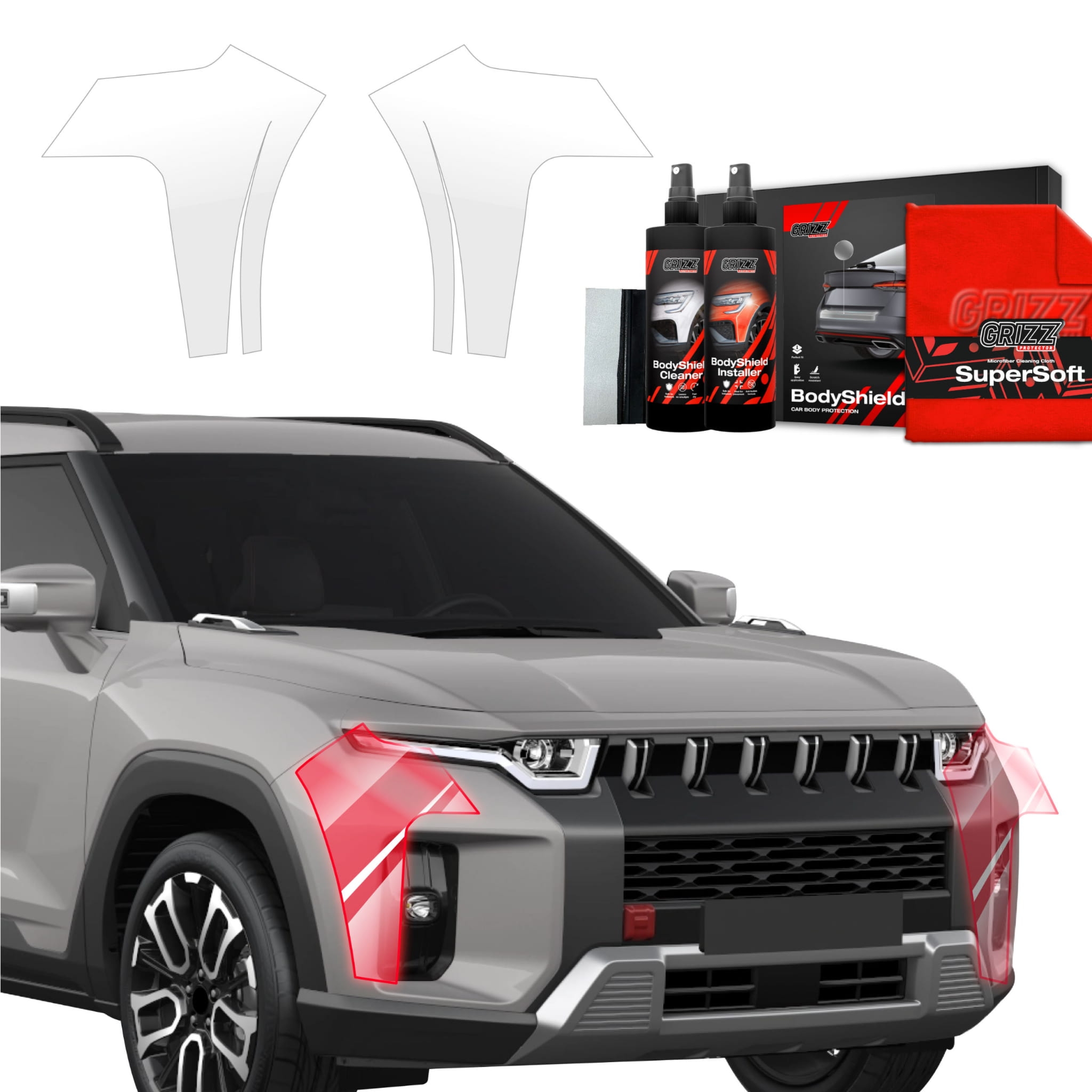 2w1 Folia ochronna Grizz Protector na zderzak do SsangYong Torres (2024-2026)