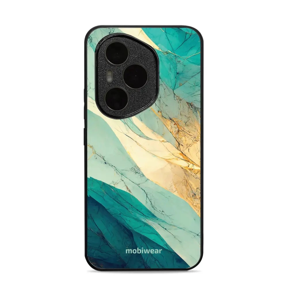 Etui ochronne do Honor 400 Pro 5G, Mobiwear Glossy Case, turkusowy marmur