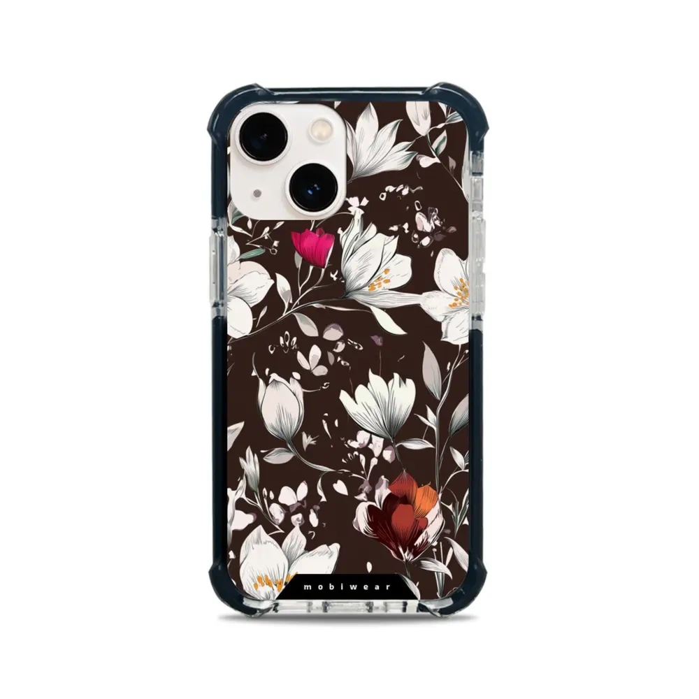 Etui ochronne do iPhone 13 Mini do MagSafe, Mobiwear Elite Bumper, nocny bukiet