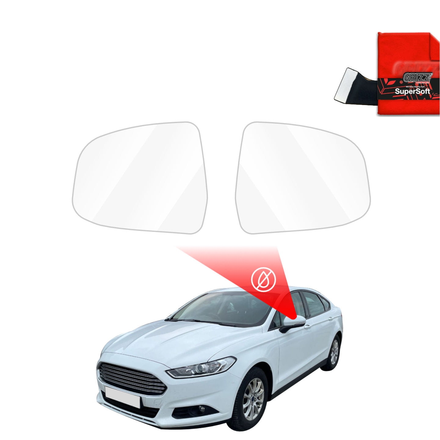 Folia przeciwdeszczowa Grizz Protector na lusterka do Ford Mondeo Mk5 Sedan (2014-2019)
