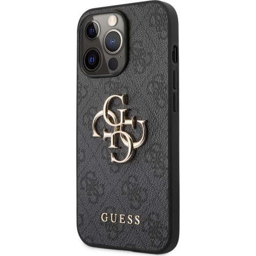 Image of Etui Guess 4G Big Metal Logo do iPhone 13 / 13 Pro, szare