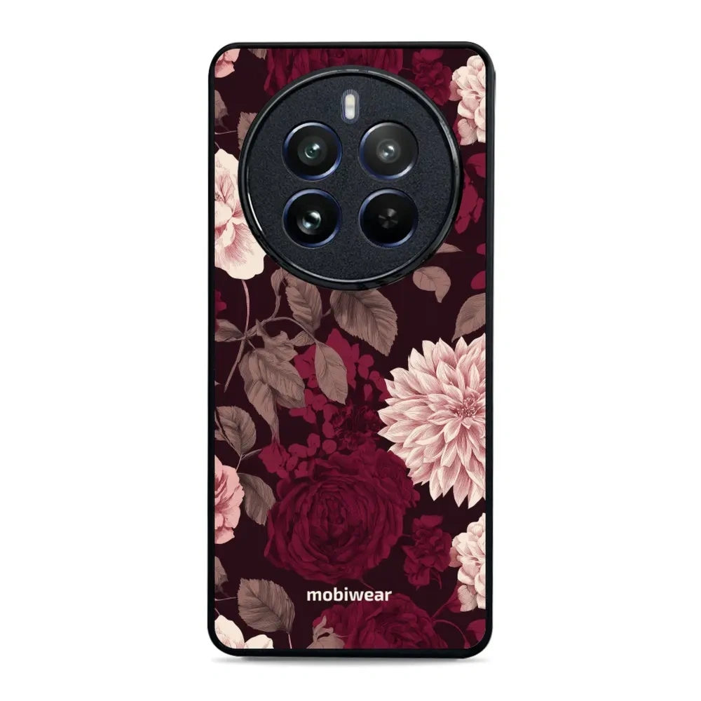 Etui ochronne do realme 12 Pro, Mobiwear Glossy Case, wino i dalie