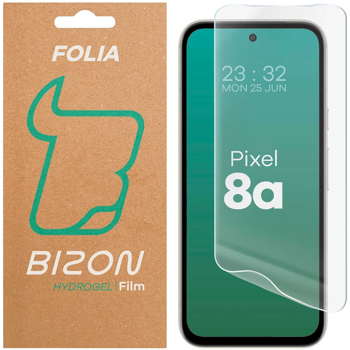 Folia hydrożelowa na ekran Bizon Film Hydrogel Front do Google Pixel 8a, 1 sztuka