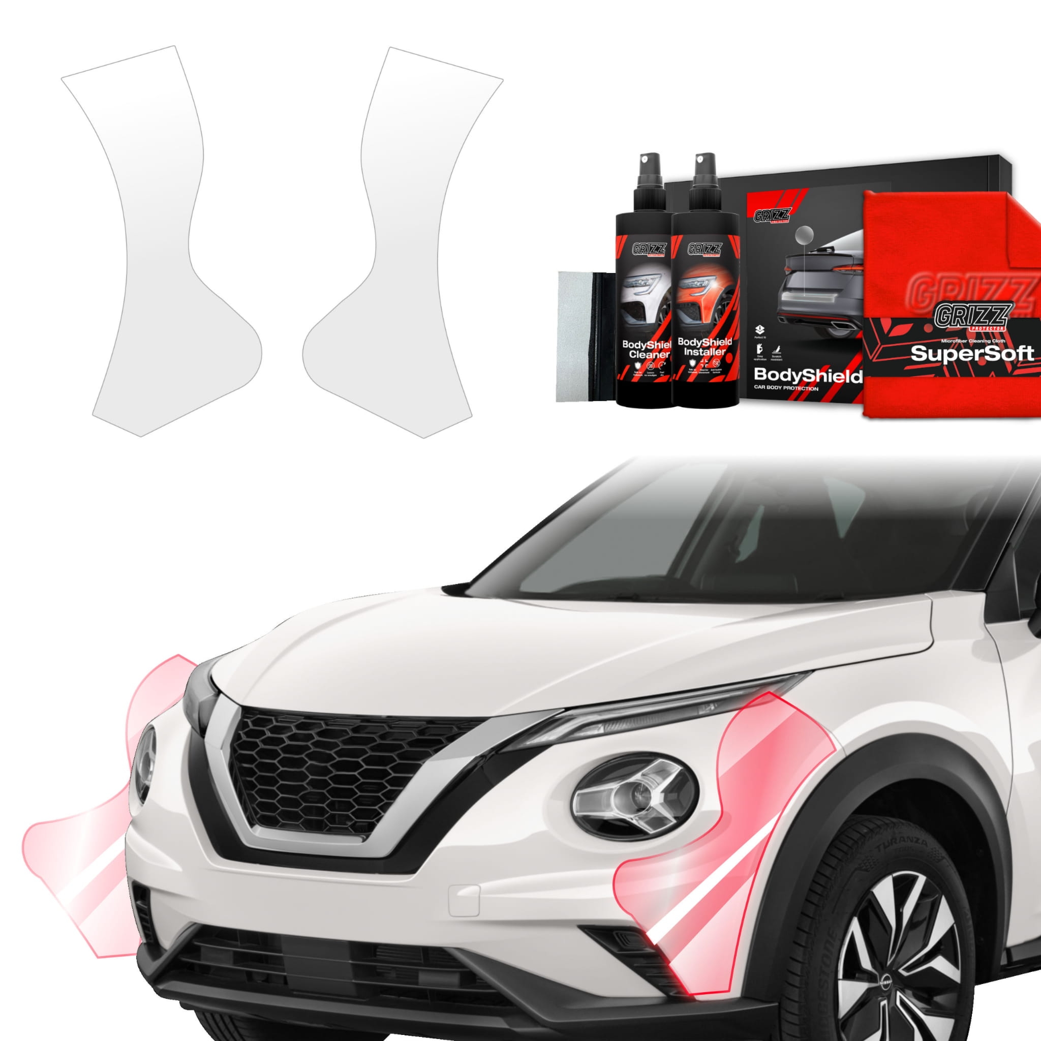 2w1 Folia ochronna Grizz Protector na zderzak do Nissan Juke Facelift (2024-2026)