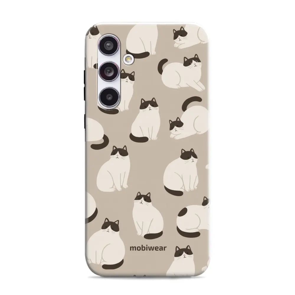 Etui ochronne do Galaxy A55 5G, Mobiwear Elite Pro, kawa miau