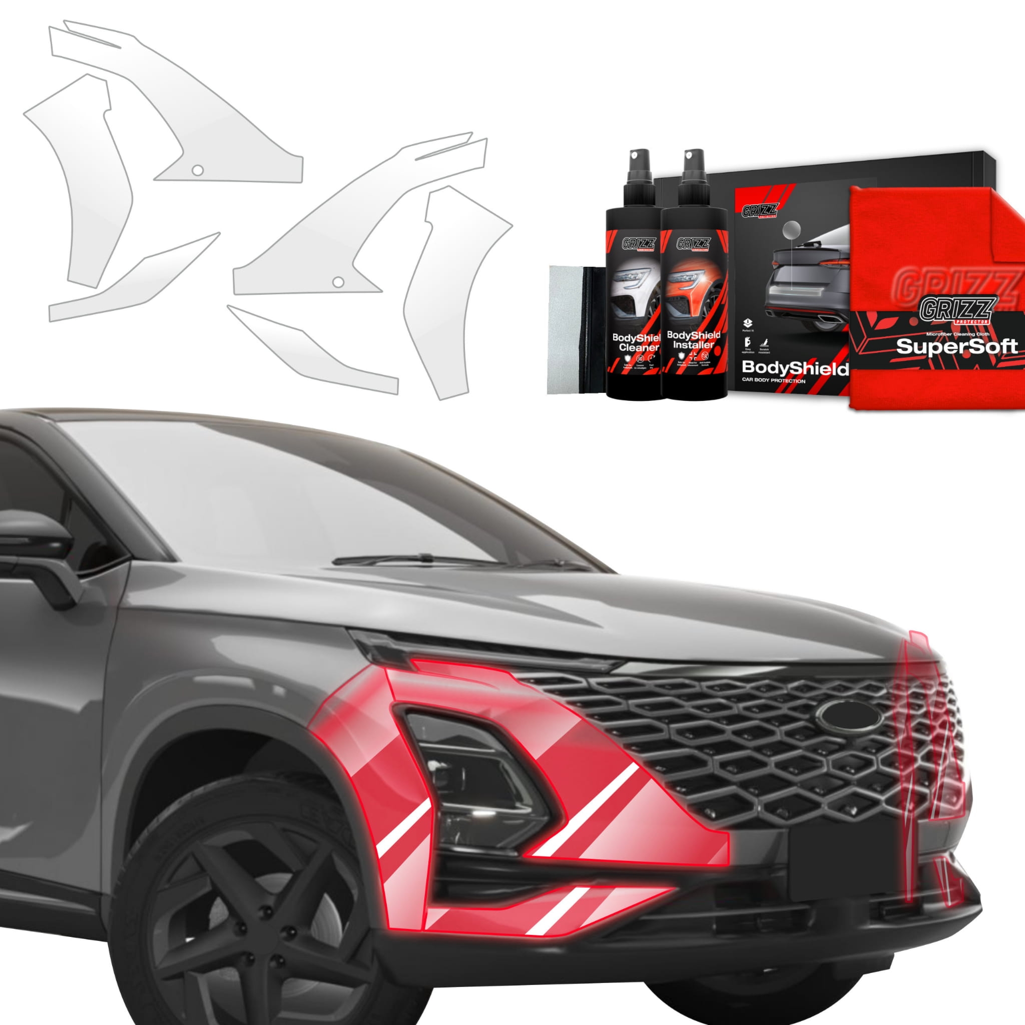 6w1 Folia ochronna Grizz Protector na zderzak do OMODA 5 Facelift (2024-2026)