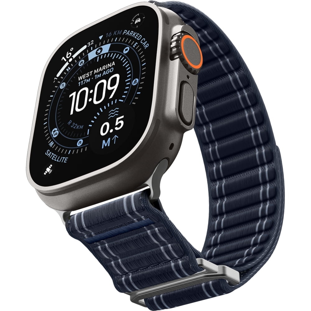 OUTLET: Pasek z nylonu Spigen WBF0 do Apple Watch 49/46/45/44 mm, granatowy