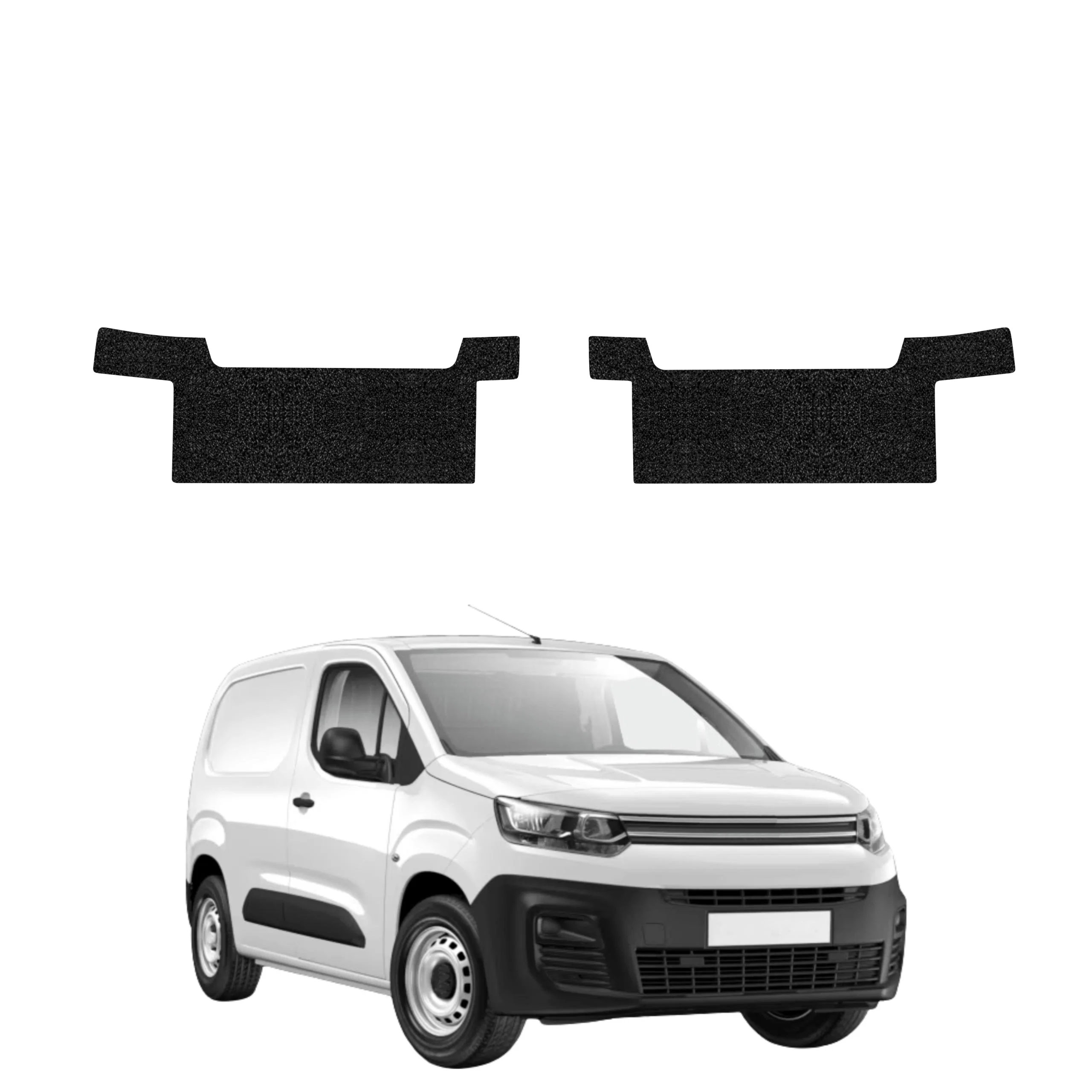 2w1 Czarna powłoka techniczna Grizz Protector na przednie progi Citroen Berlingo VAN (2018-2026)