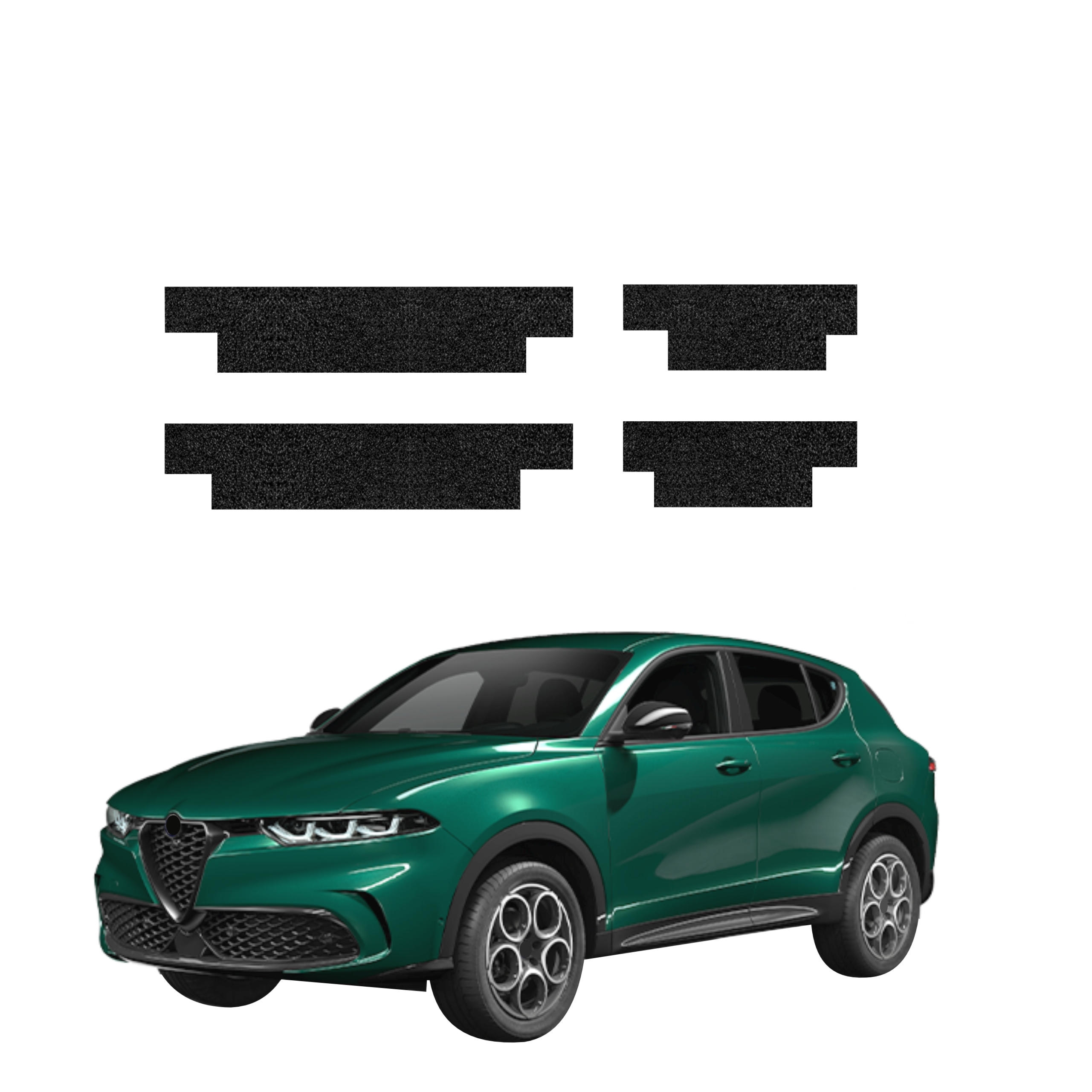 4w1 Czarna powłoka techniczna Grizz Protector na progi Alfa Romeo Tonale (2022-2026)